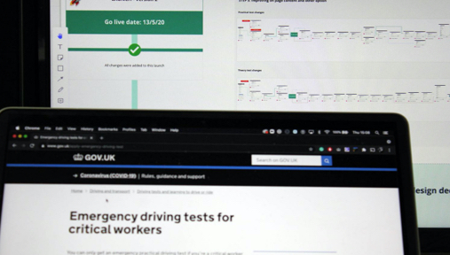 GOV.UK page for emergency driving tests for critical workers.